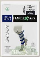 Relaxsan гольфы с хлопком 18-22mmHg черные р 3