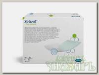 Hartmann Zetuvit plus silicone повязка суперабсорбирующая стерильная с контактным слоем из силикона 20смх25см