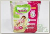 Подгузники-трусики Huggies для девочек (размер 4) 9-14 кг N 17