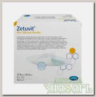 Hartmann Zetuvit plus silicone повязка суперабсорбирующая стерильная с контактным слоем из силикона самоклеющаяся 17,5смх17,5см