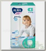 Аура baby pants подгузники-трусики детские (размер 4) 9-14кг N 14