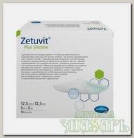 Hartmann Zetuvit plus silicone повязка суперабсорбирующая стерильная с контактным слоем из силикона самоклеющаяся 12,5смх12,5см