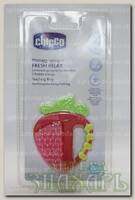 Chicco прорезыватель-игрушка Fresh Relax фрукты клубничка +4 мес