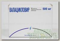 Валацикловир Изварино Фарма тб п/о плен 500 мг N 50