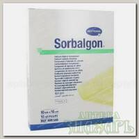 Hartmann sorbalgon повязка стерильная из волокон кальция-альгината 10x10см