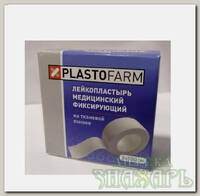 Plastofarm лейкопластырь медицинский фиксирующий тканевая основа 2х500см