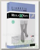 Relaxsan Diabetic носки махровая стелька р.2/S черные арт.550P без швов/компрессии